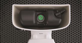 Interior toilet tank with Flushmate 503UH 0.75 gpf pressure-assist system