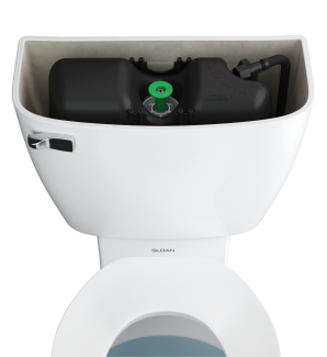 Sloan toilet equipped with Flushmate 503UH